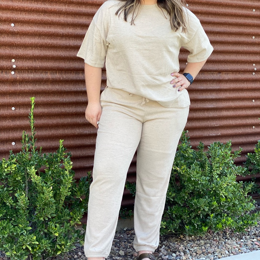 Ribbed Loungewear Set
